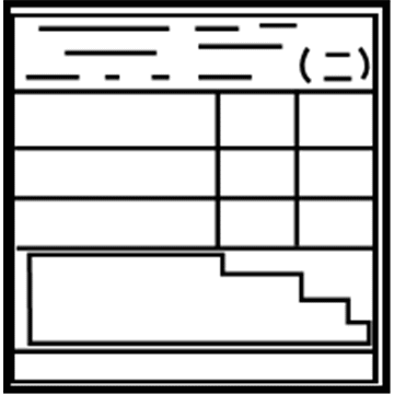 Toyota 42661-0C010 Tire Info Label