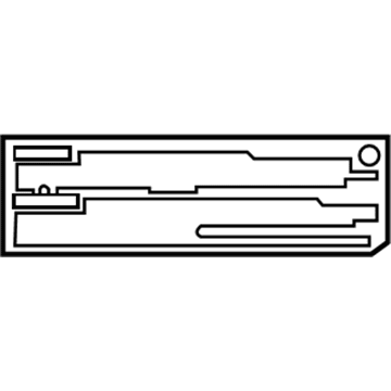 Toyota 74596-02010 Caution Label