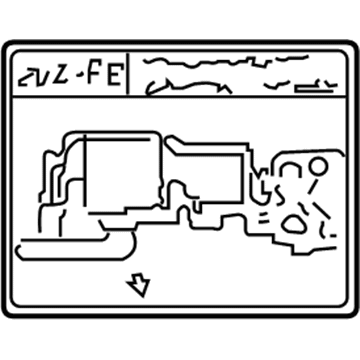 Toyota 17792-50080 Plate, Engine Vacuum Hose Information