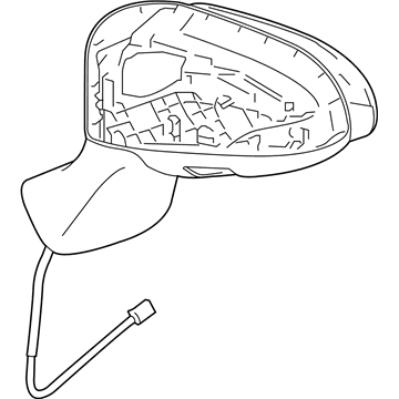 Toyota 87901-0T020-C0 Mirror Sub-Assembly, Outer Rear View, Right