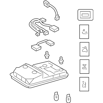 Toyota 81260-35230-B0 Lamp Assembly, Map