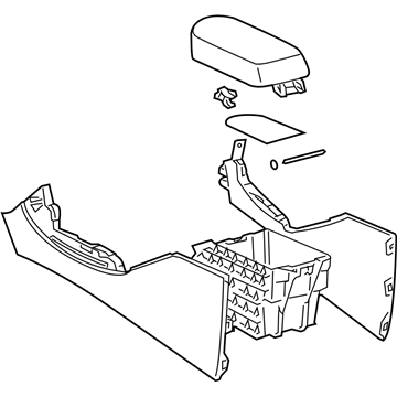 2008 Toyota RAV4 Center Console Base - 58901-42051-B3