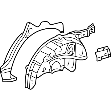 Toyota 61604-42905 Panel Sub-Assy, Quarter Wheel House, LH