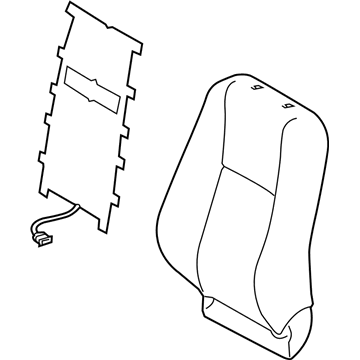 Toyota 71074-0R130-A3 Front Seat Back Cover, Left(For Separate Type)