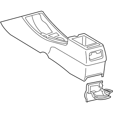 Toyota 58901-02130-B0 Box Sub-Assy, Console, Rear