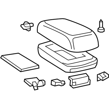 Toyota 58905-02220-B1 Door Sub-Assy, Console Compartment