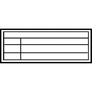 Toyota 88723-03010 Caution Label