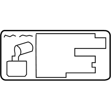 Toyota 11296-27020 Engine Info Label