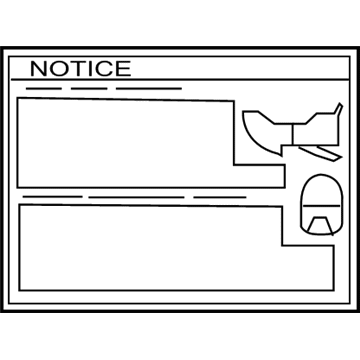 Toyota 11285-22030 Info Label