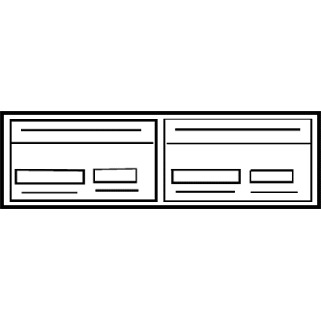 Toyota 88723-20090 A/C Label