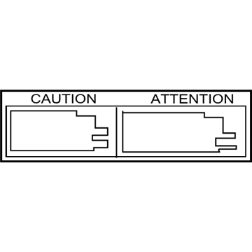 Toyota 42668-02030 Caution Label