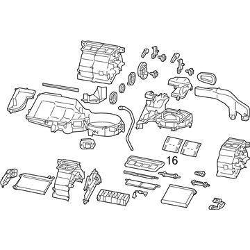 Toyota SU003-07633 A/C & Heater Assembly