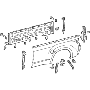 Toyota 65500-0C141 Side Panel