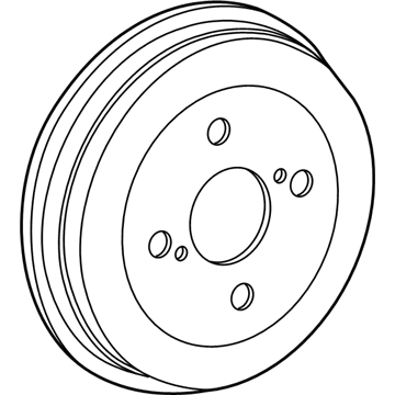 Toyota 42431-74010 Rear Brake Drum Sub-Assembly