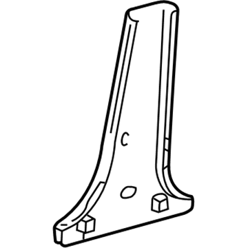 Toyota 62413-33050-B0 Garnish, Center Pillar, Lower RH