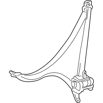 Toyota 73220-52011-B1 Belt & Retractor