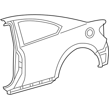 Toyota 61601-21220 Panel, Quarter, RH