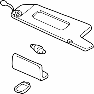 Toyota 74320-06043-C0 Visor Assembly, Left