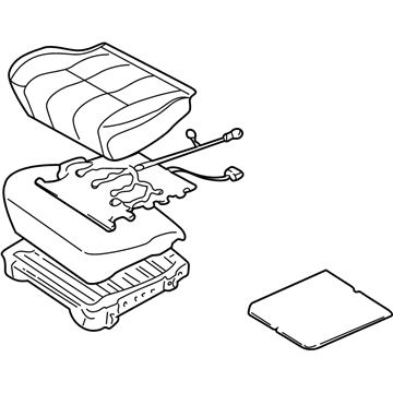 Toyota 71410-3D710-B1 Cushion Assembly, Front Seat, LH