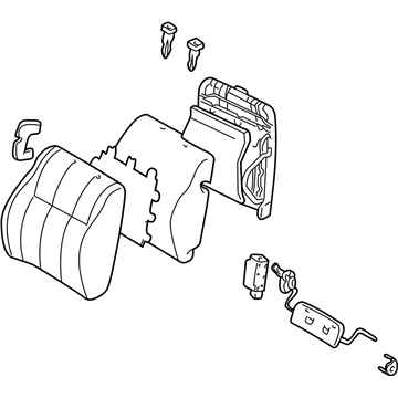 Toyota 71430-3D720-B0 Back Assembly, Front Seat, LH