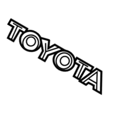 Toyota 75447-33090 Luggage Compartment Door Name Plate, No.7