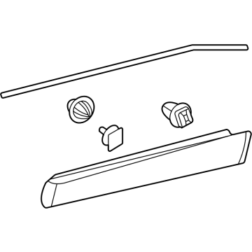 Toyota 75078-30030 MOULDING SUB-ASSY, R