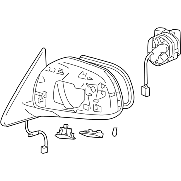 Toyota 87940-0E081 Mirror Assembly