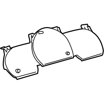 Toyota 83852-21160 Glass, Combination Meter