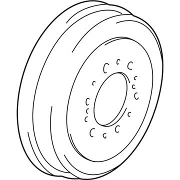 Toyota 42431-25070 Brake Drum