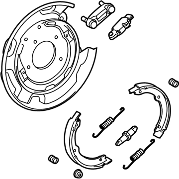 Toyota 46510-0C010 Brake Assy, Parking, RH