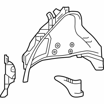 Toyota 61608-12C70 Panel Sub-Assembly, Qtr