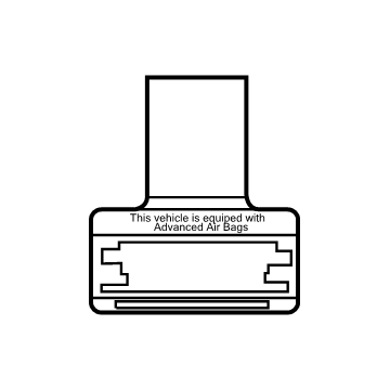 Toyota 74599-0E020 Info Label