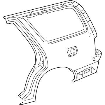 Toyota 61612-35160 Panel, Quarter, LH