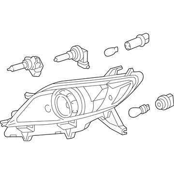 Toyota 81110-08032 Headlamp Assembly