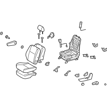 Toyota 71010-3D822-B0 Seat Assembly