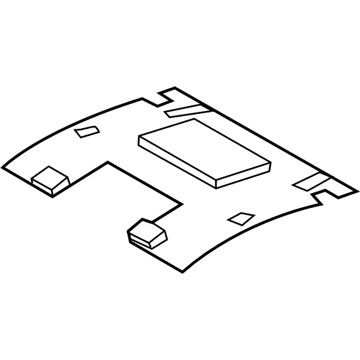 Toyota 63342-47040 Pad, Roof Silencer