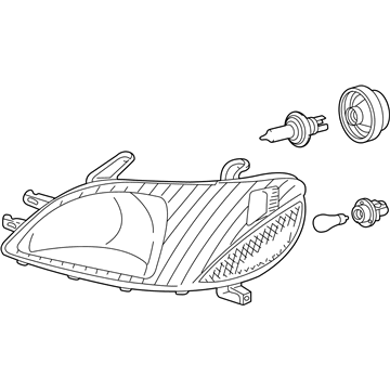 Toyota 81150-52190 Driver Side Headlight Assembly Composite