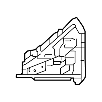 Toyota 61114-12030 Reinforcement Plate, Inner Driver Side