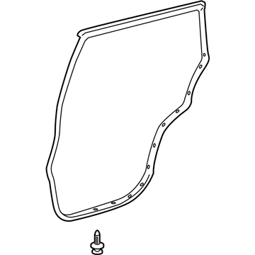 Toyota 67871-0R010 WEATHERSTRIP, Rear Door