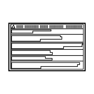 Toyota 11293-36070 Caution Label