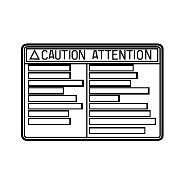 Toyota 74559-30070 Fuel Label