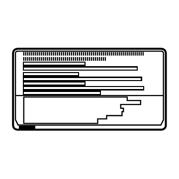 Toyota G9275-42030 Label, Battery INFOR