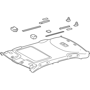 Toyota 63310-06733-A1 HEADLINING Assembly, Roof