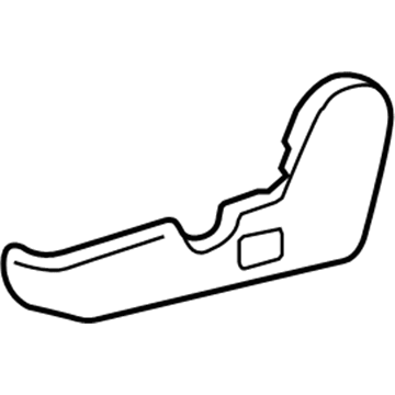 Toyota 71811-AA120-E0 Cover, Reclining Adjuster, RH