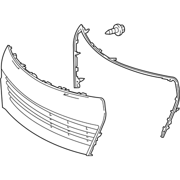 Toyota 53102-02210 Radiator Grille Sub-Assembly,Lower