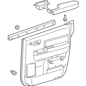 Toyota 67630-0C410-C1 Panel Assembly, Rear Door