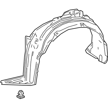 Toyota 53876-F4022 Liner, Fr Fender, LH