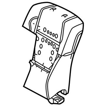 Toyota 71552-0C300 PAD, FR SEAT BACK, L