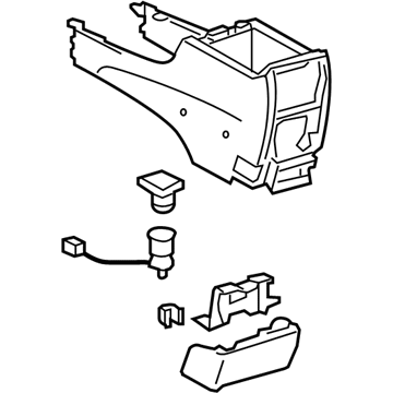 Toyota Solara Center Console Base - 58910-AA030-B1