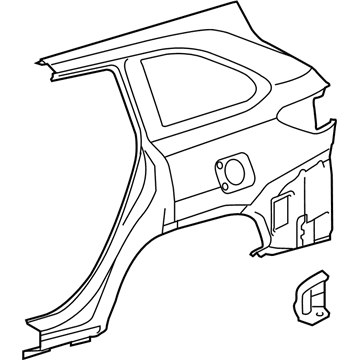 Toyota 61611-0E080 Panel, Quarter, RH